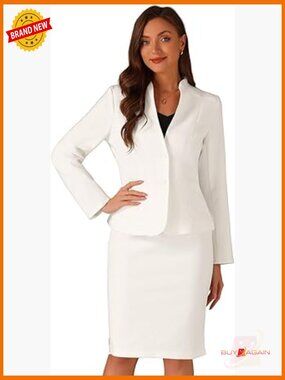 2 Piece Skirt Set Blazer Pencil Skirt Business Office Suit